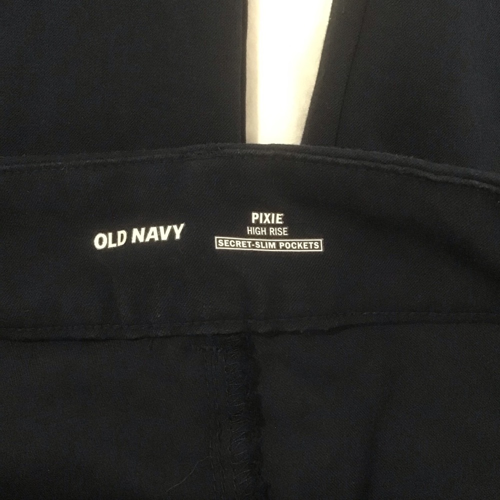 Old Navy Pixie High Rise Secret Slim Pockets In The Navy Pants, Size 12 - Picture 6 of 11